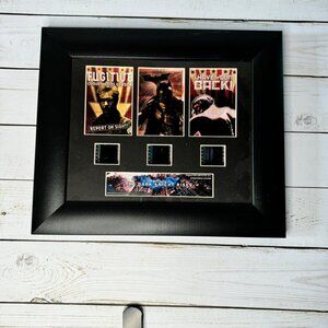 Warner Brothers The Dark Knight Rises Three Film Cells & Posters Framed Picture
